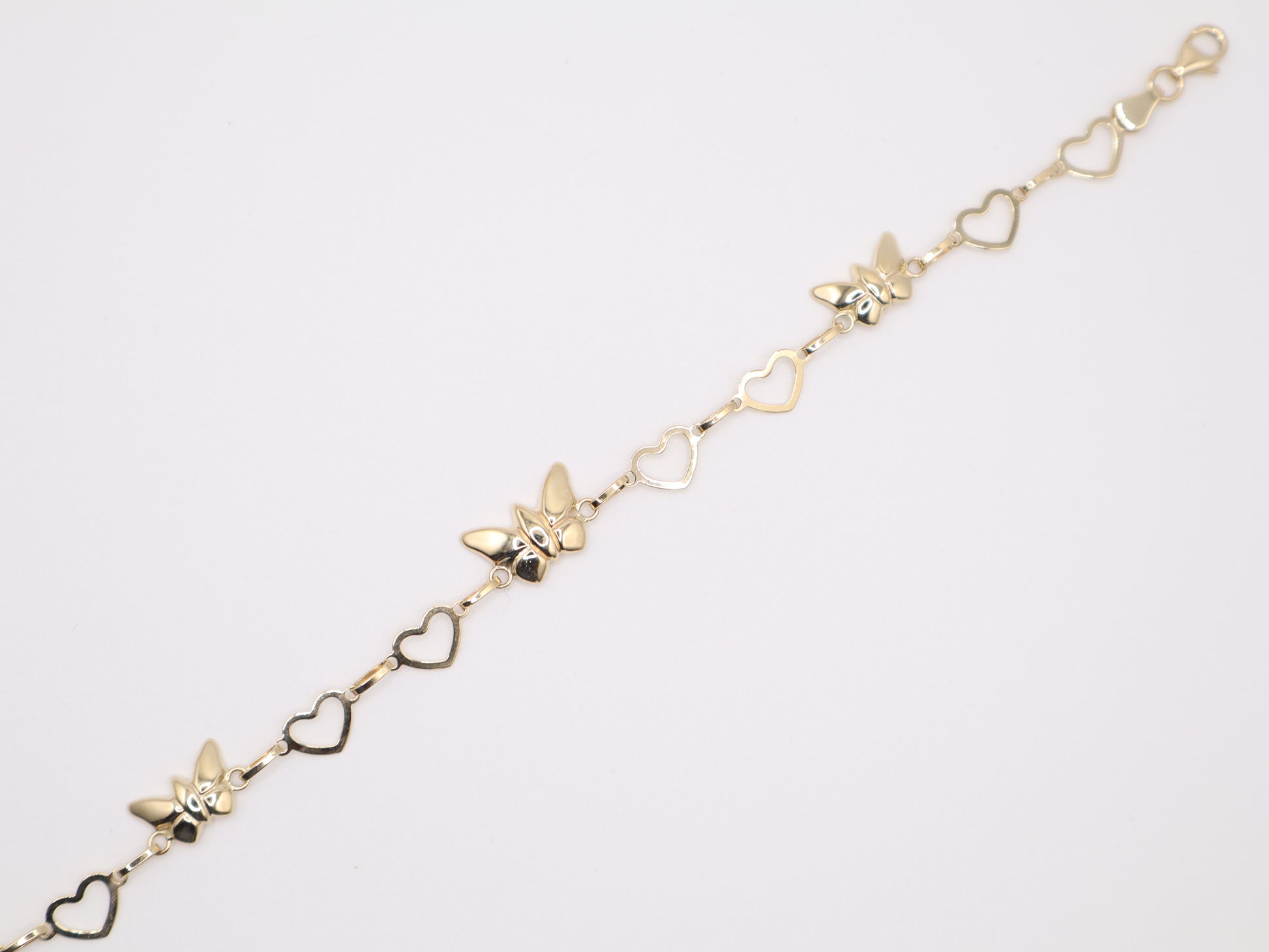 7.5" 9.9mm Butterfly Bracelet