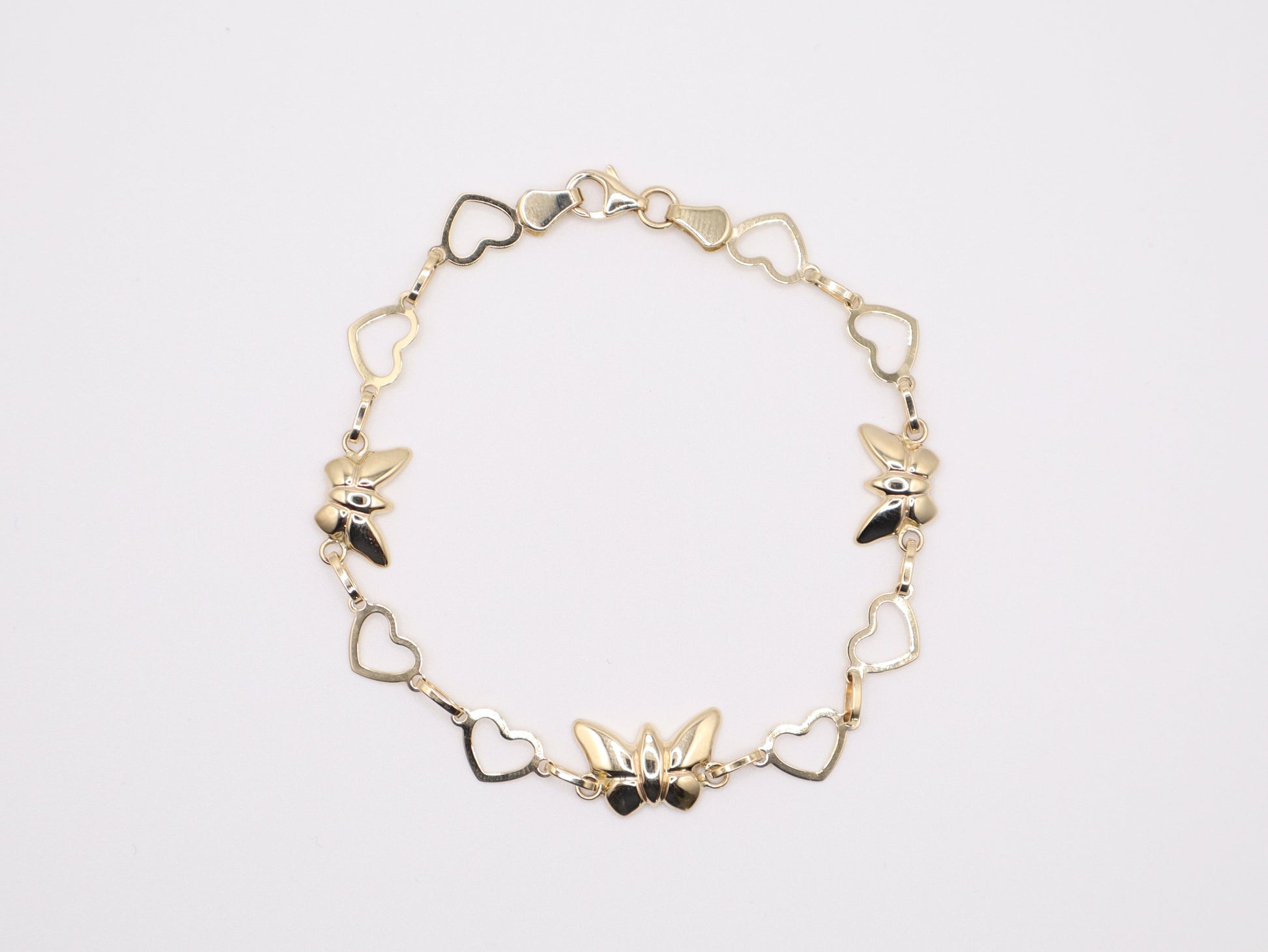 7.5" 9.9mm Butterfly Bracelet