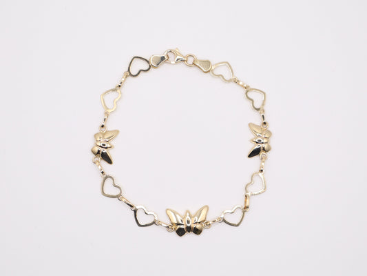 7.5" 9.9mm Butterfly Bracelet