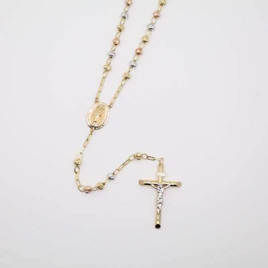 25" 4mm Tri-Color Rosary