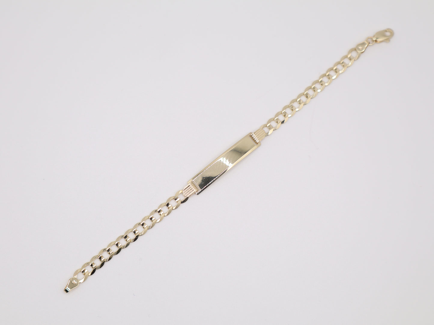 6" 4.66mm Engravable Plate Bracelet