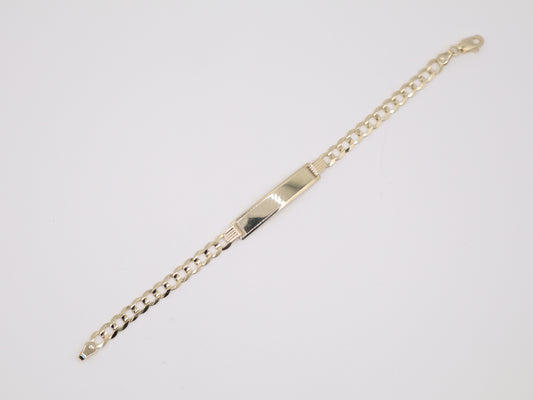 6" 4.66mm Engravable Plate Bracelet