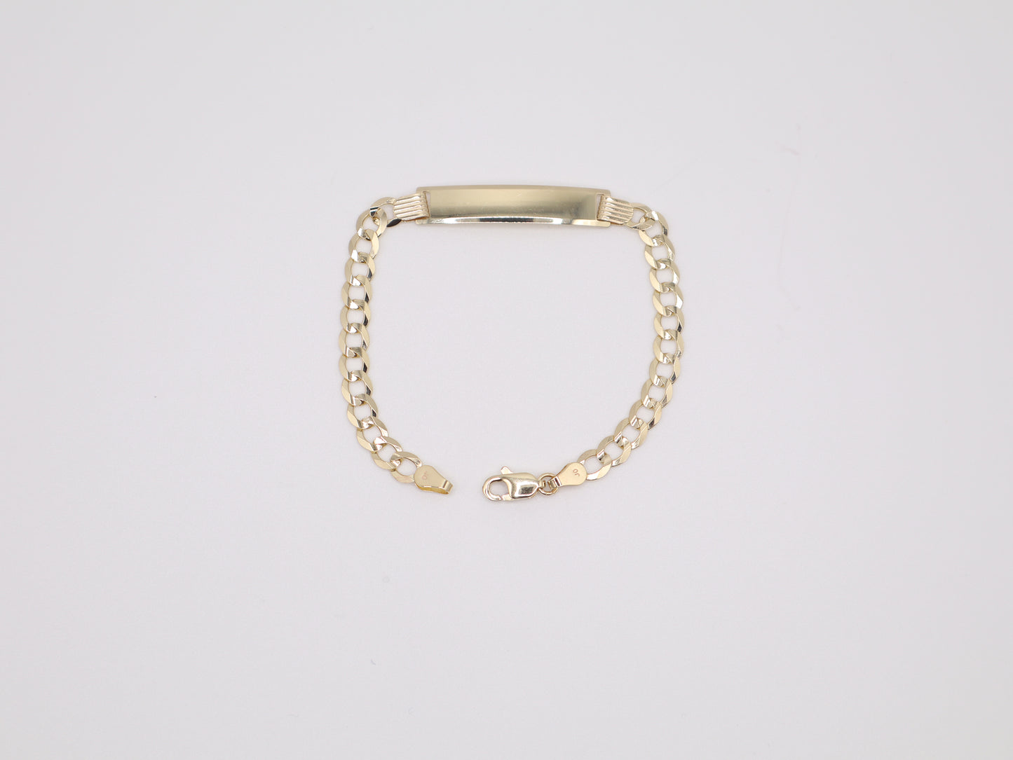 6" 4.66mm Engravable Plate Bracelet