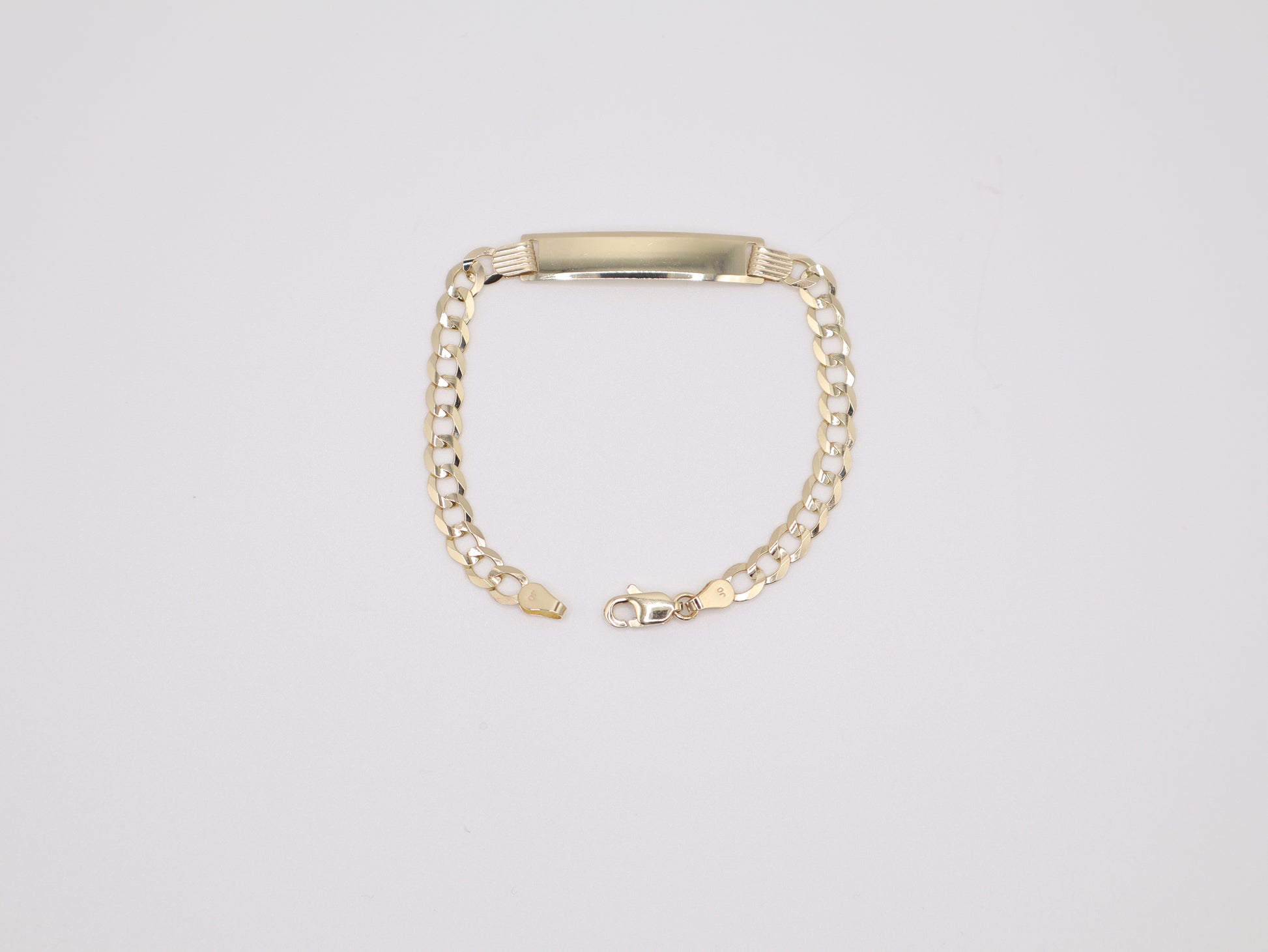 6" 4.66mm Engravable Plate Bracelet