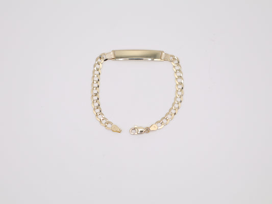6" 4.66mm Engravable Plate Bracelet
