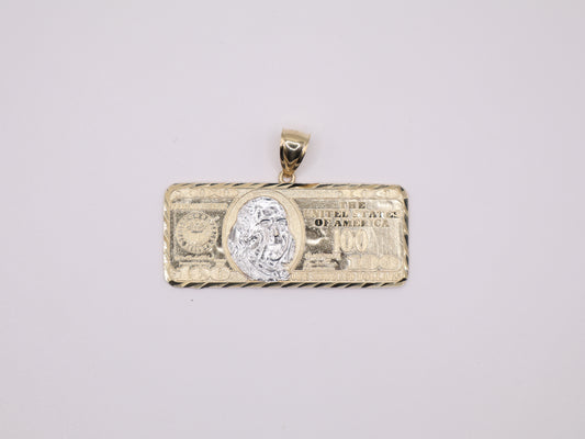 10.5g 1.75in, 1.59mm 100 Dollar Bill Charm