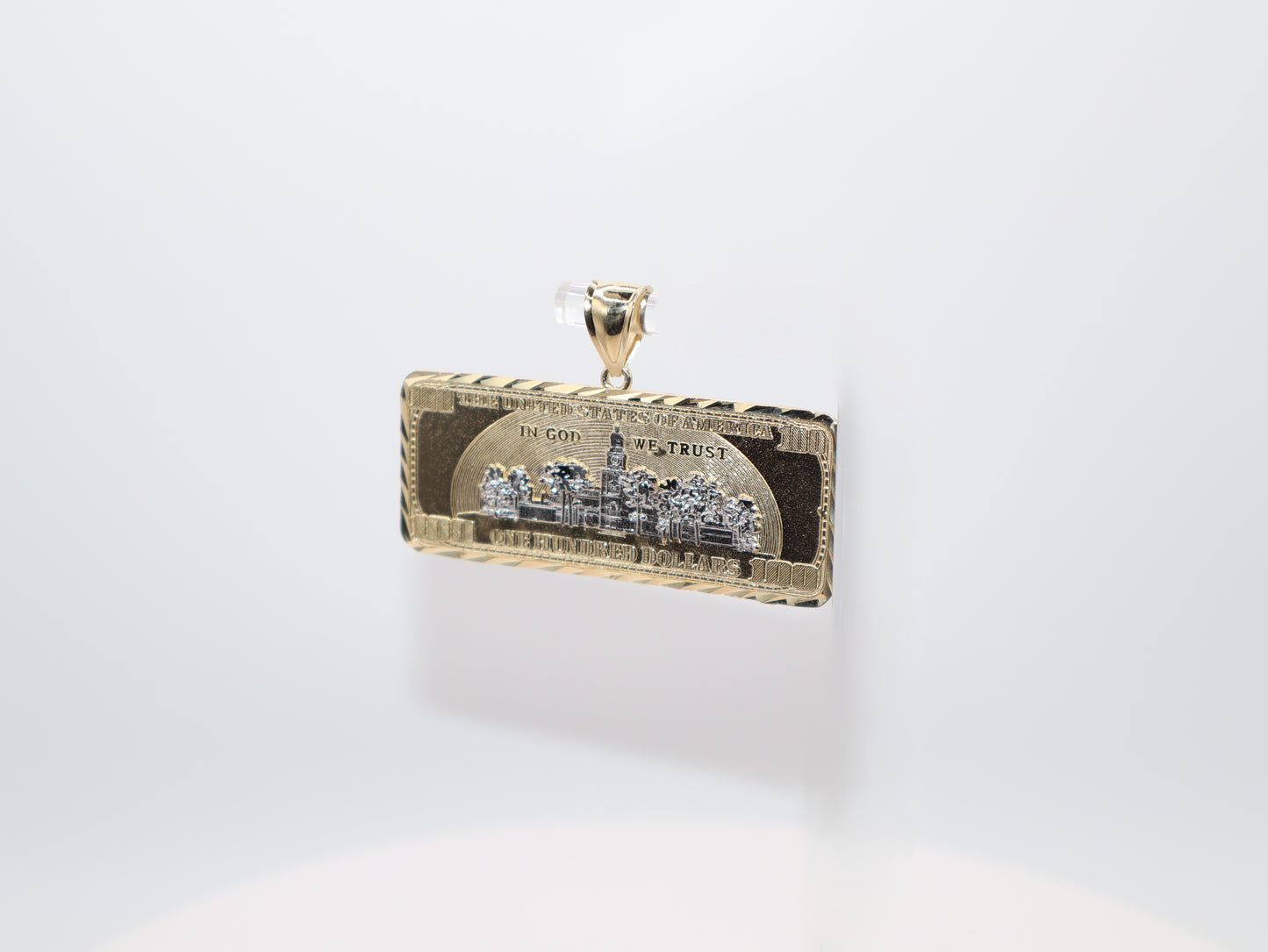 10.5g 1.75in, 1.59mm 100 Dollar Bill Charm