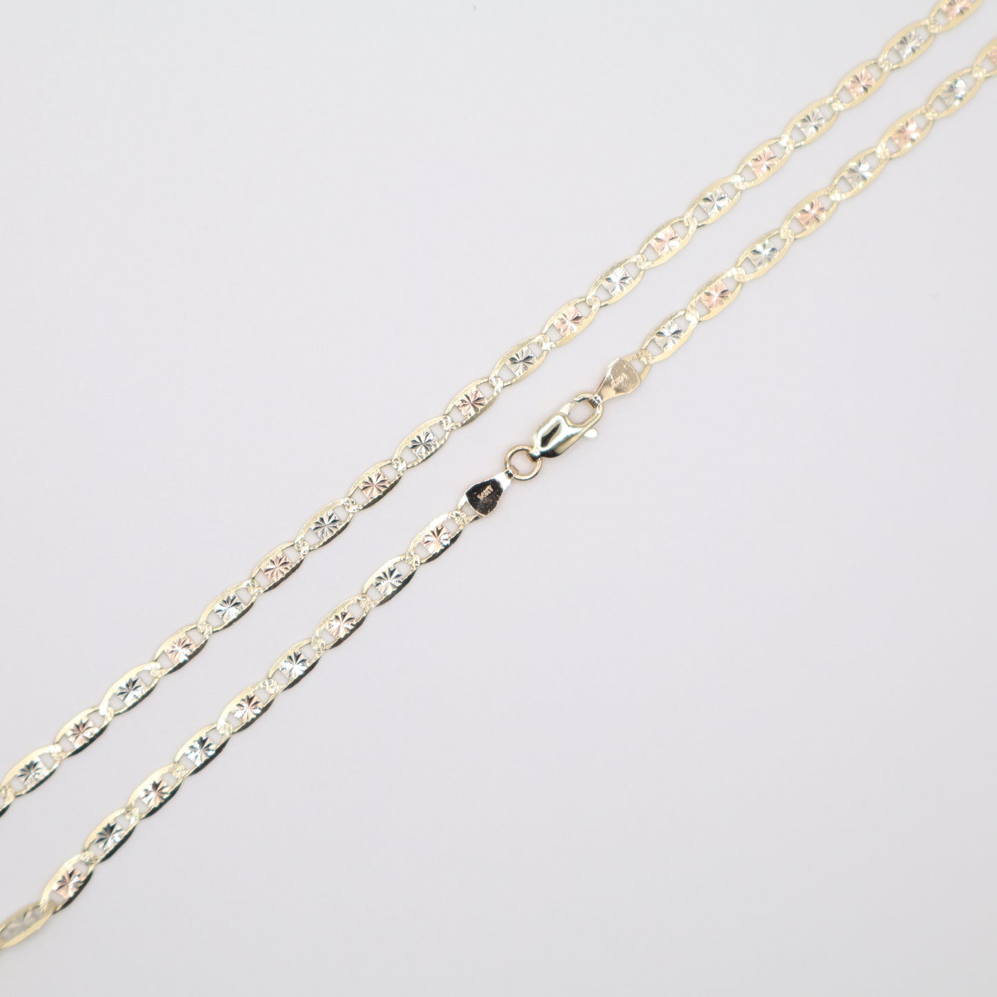 18" 3.5mm Valentino Tri-Color Necklace