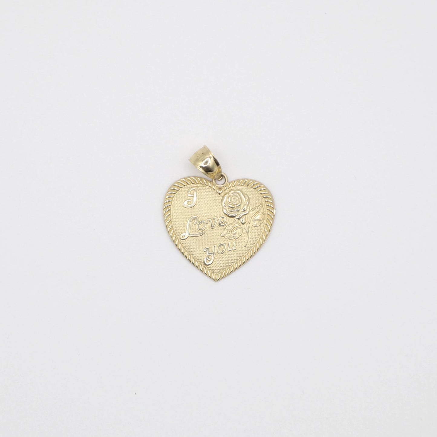 "I love you" Heart Charm