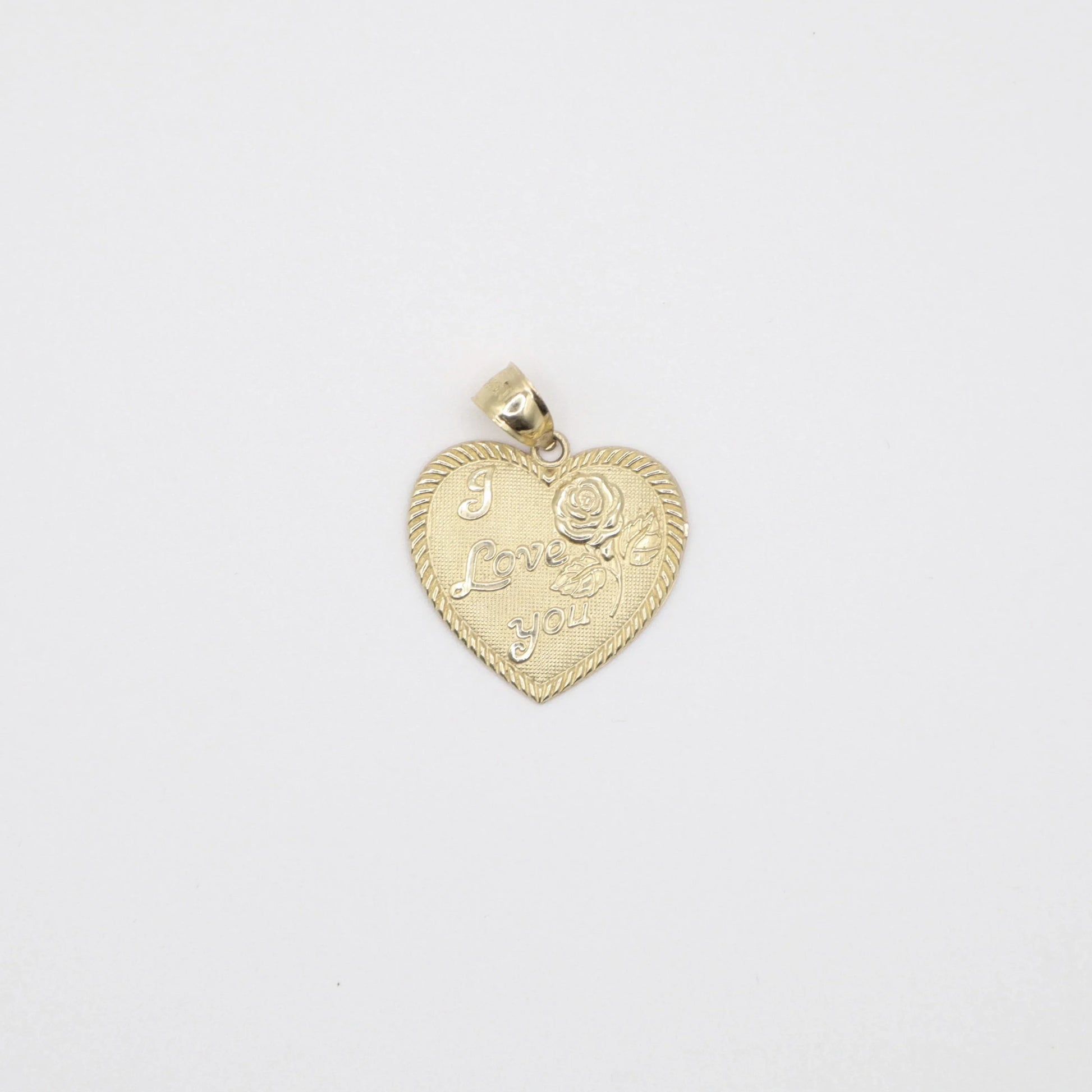 "I love you" Heart Charm