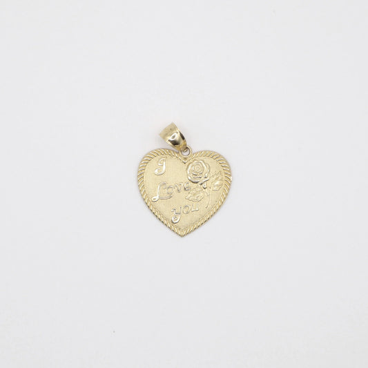 "I love you" Heart Charm