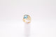Size 9, 5.4mm Blue Stone Ring
