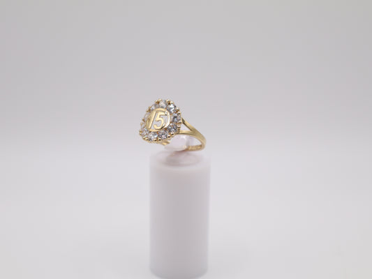 Size 8.25, 1.9mm, Quinceañera Ring