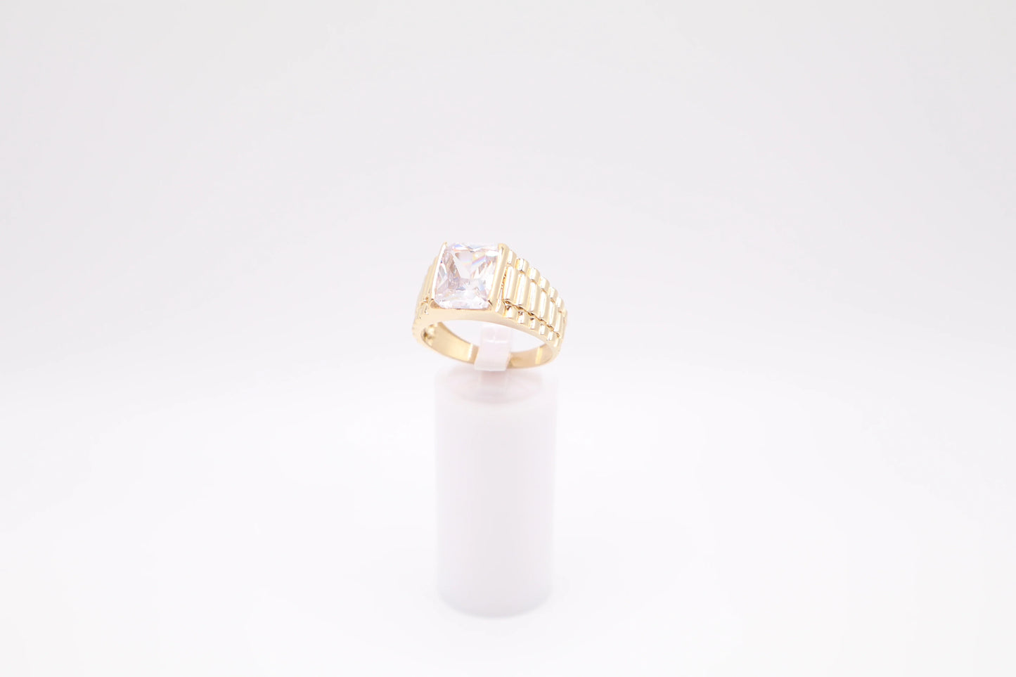 Size 10.5, 3.8mm White Stone Ring