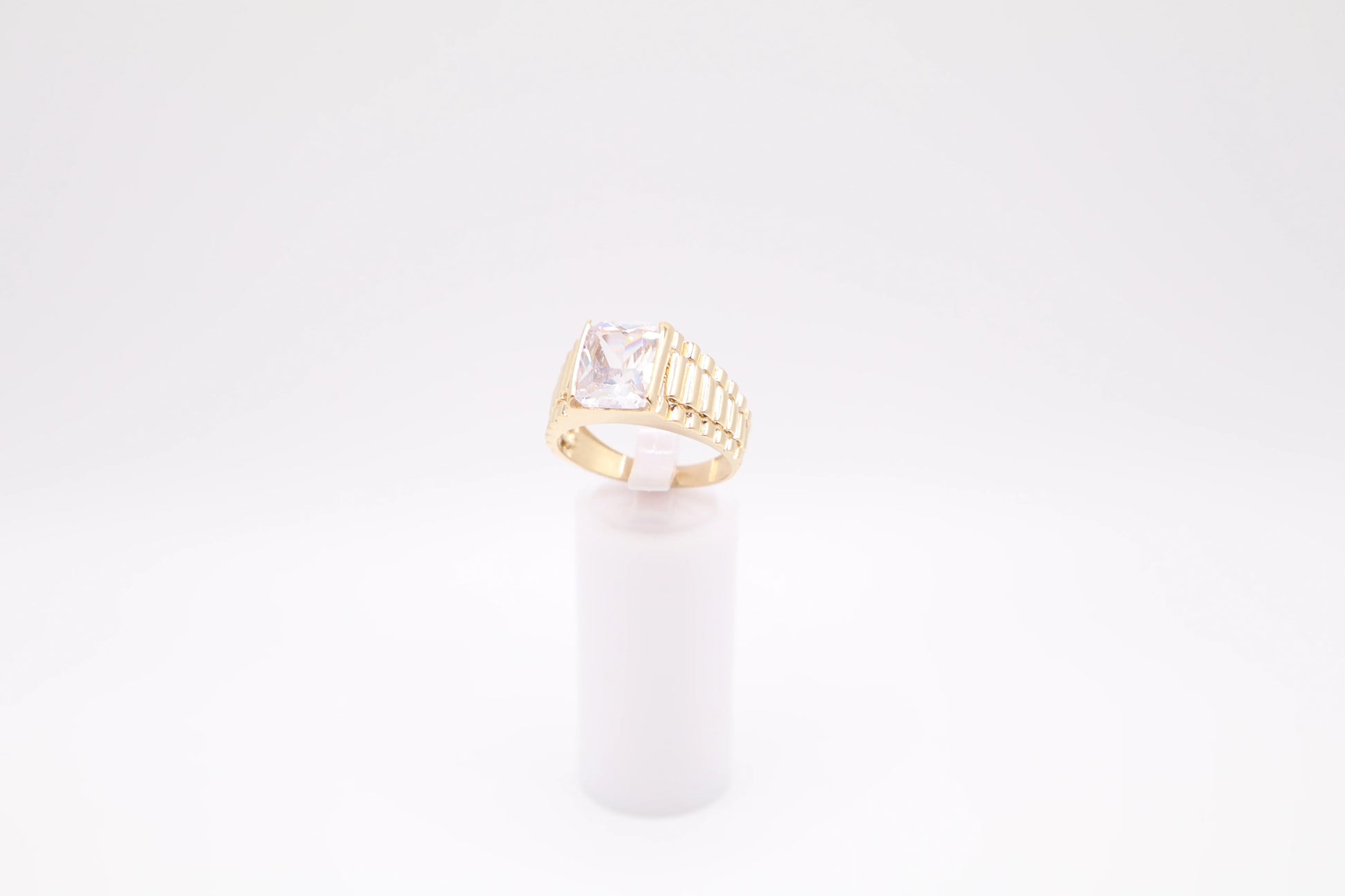 Size 10.5, 3.8mm White Stone Ring