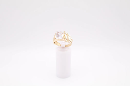 Size 10.5, 3.8mm White Stone Ring