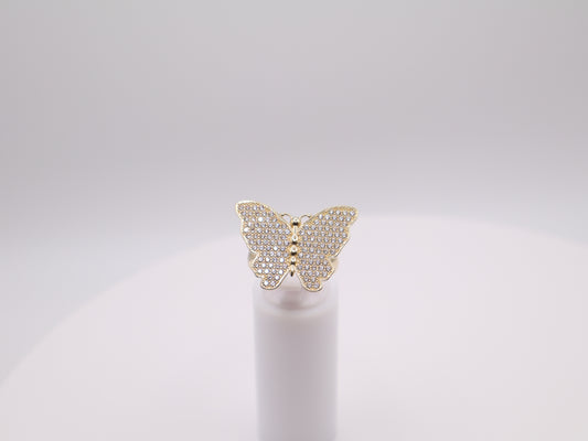 5.3g Size 7.25, 2.16mm Stone White Butterfly Ring