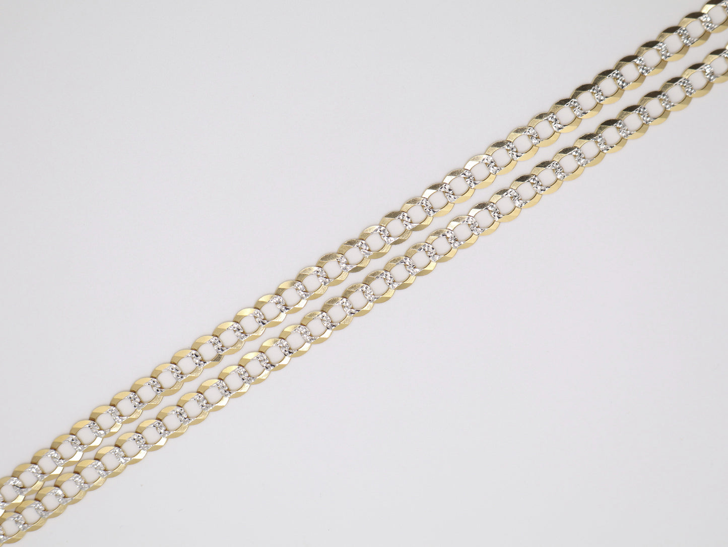 24" 8mm Diamond Cut Cuban Necklace