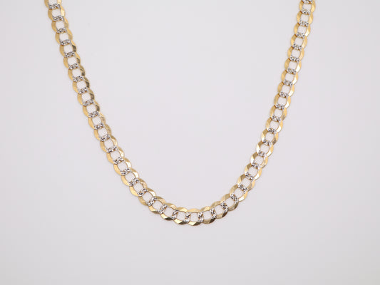 24" 8mm Diamond Cut Cuban Necklace