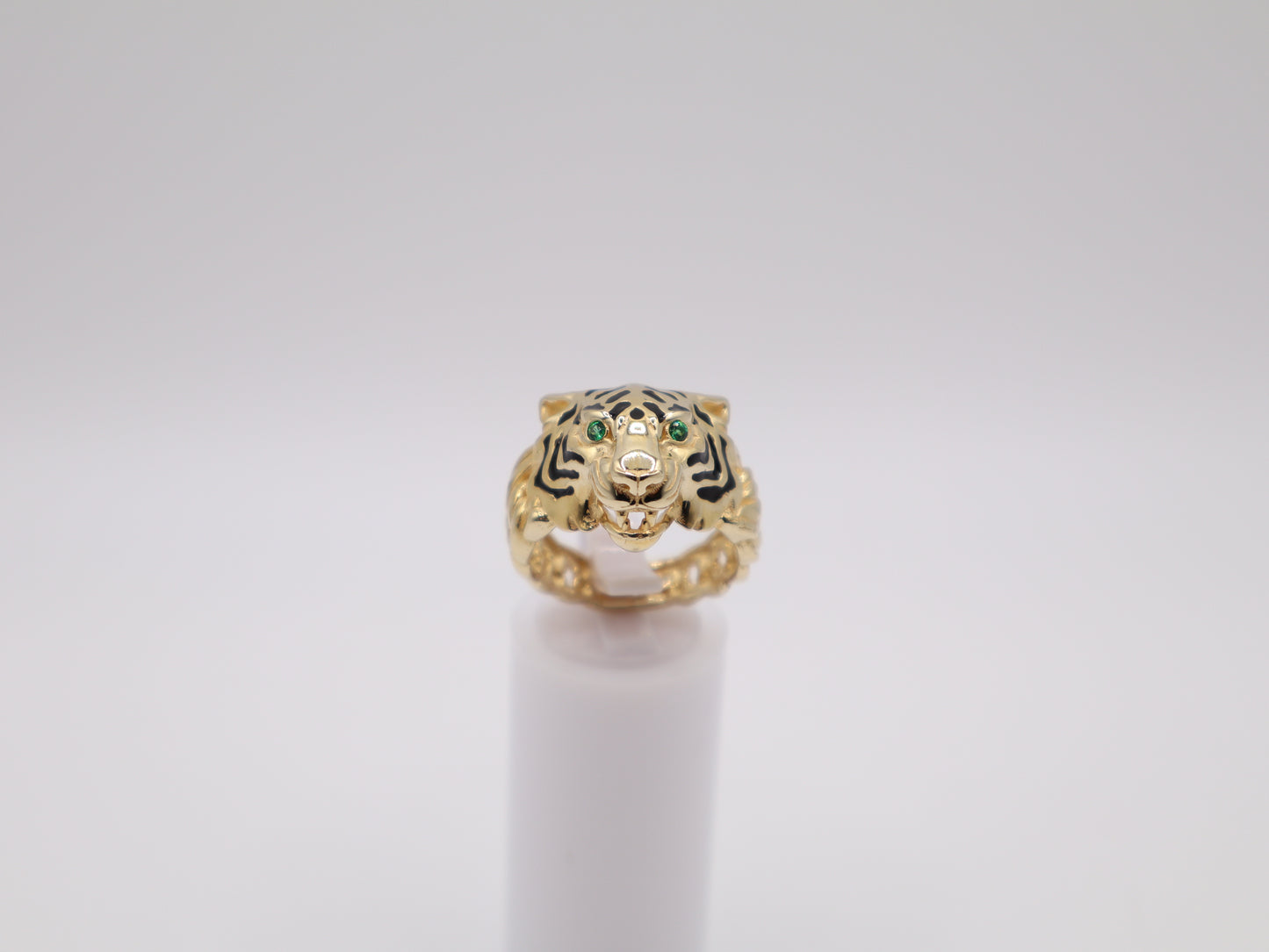 Size 8.5, 5.9mm, Tiger Ring