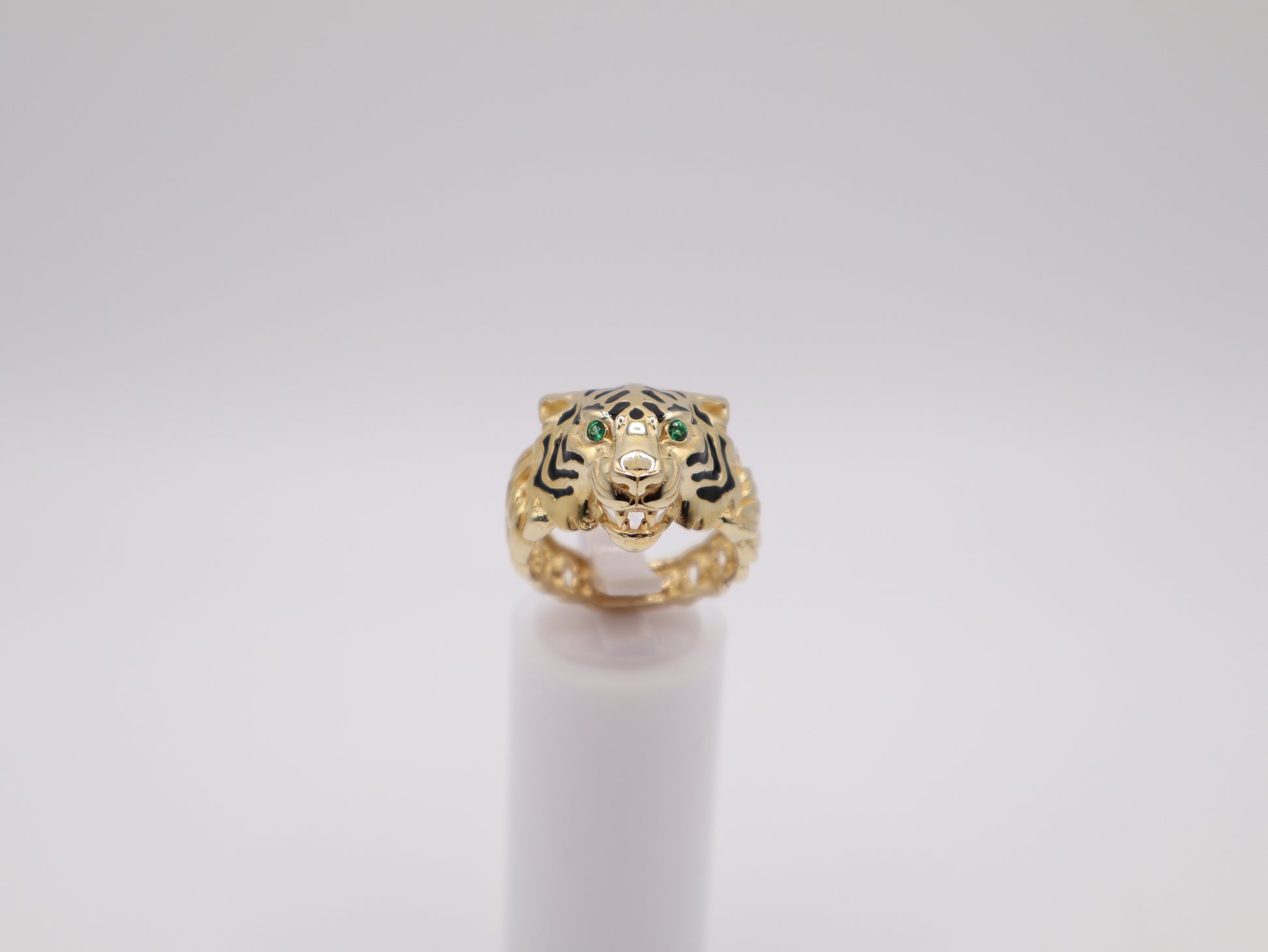 Size 8.5, 5.9mm, Tiger Ring
