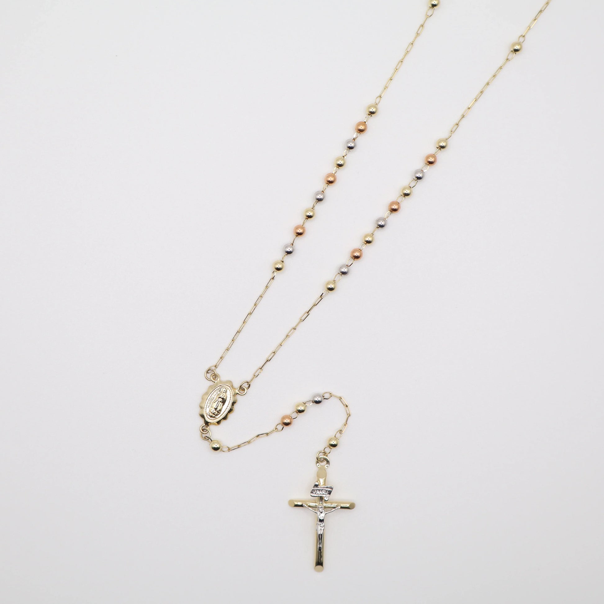 24" 3mm Tri-Color Rosary