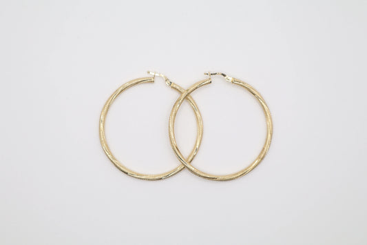 2" Riveted Hoop Earings