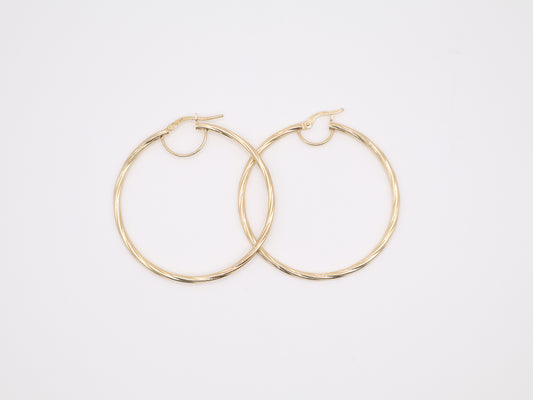 1.75" 2mm Hoop Earings