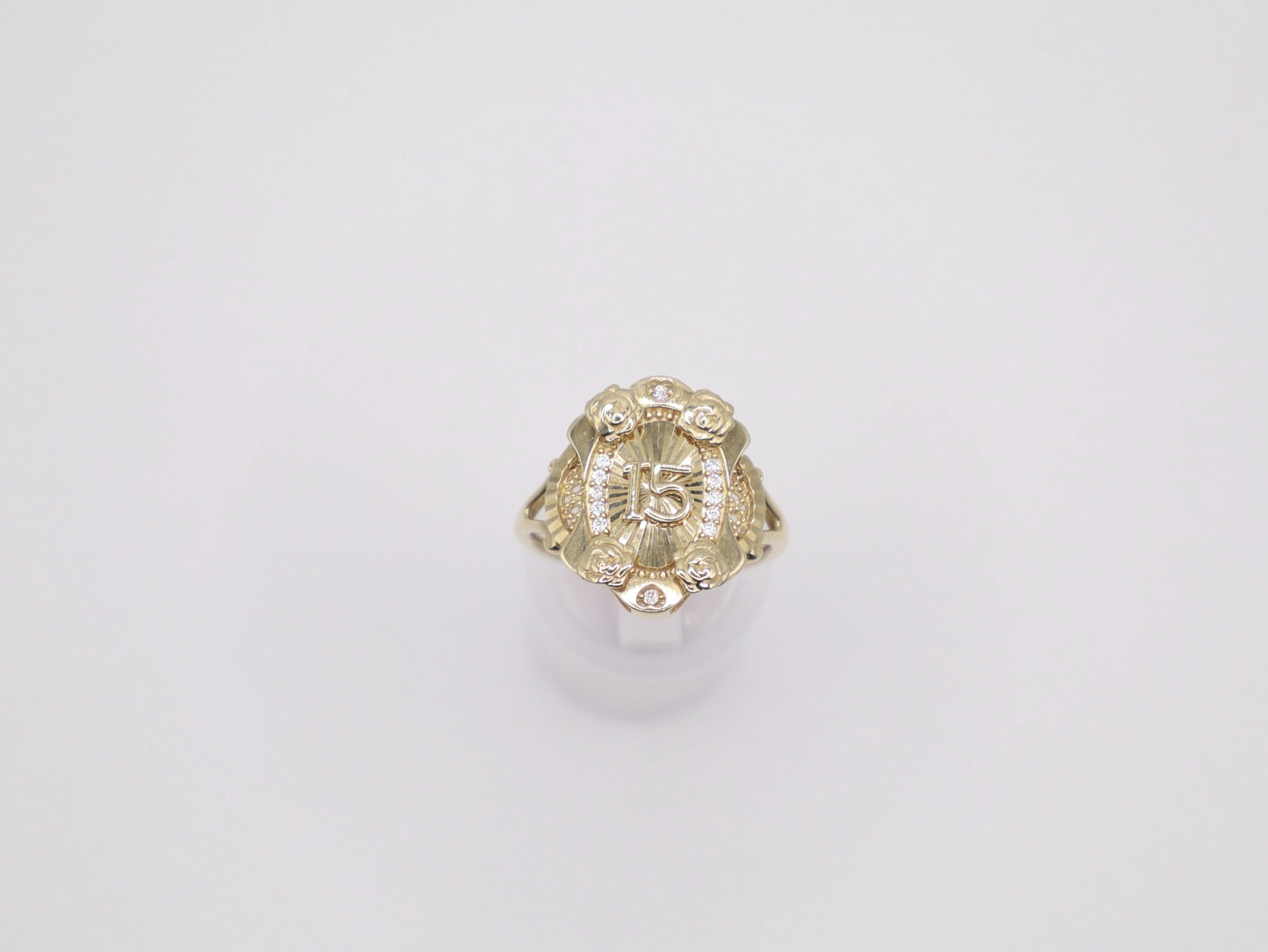 Size 8, 1.4mm Quinceañera Ring