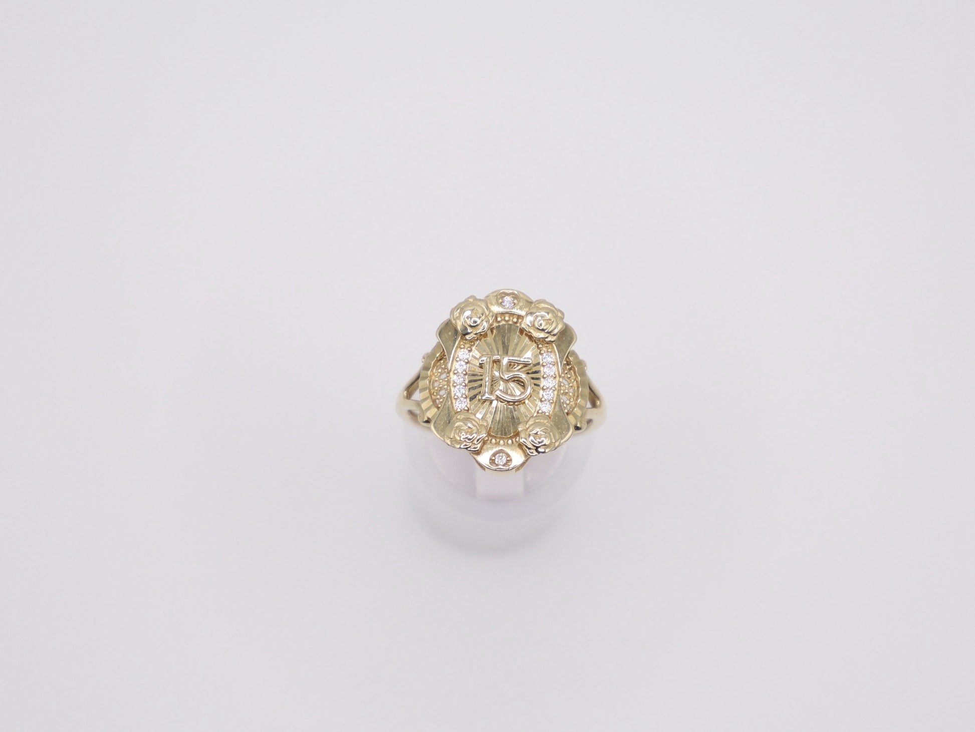 Size 8, 1.4mm Quinceañera Ring