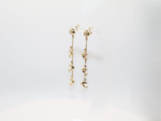 3.7g 2.25in, Dolphin Earrings