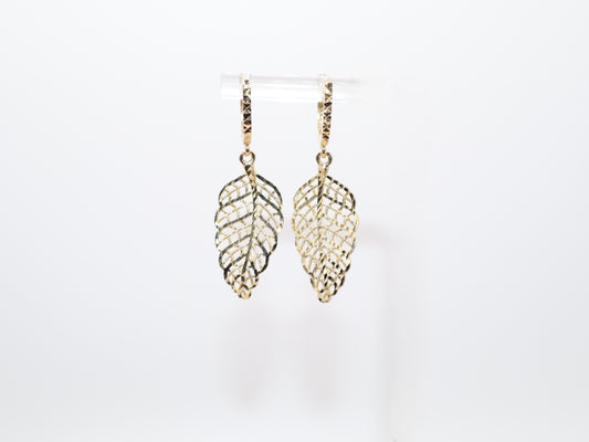 1.75in, Contemporary Leaf Earrings