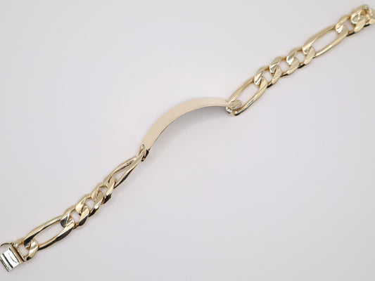 51.4g 8.5in, 11.25mm Figaro Bracelet
