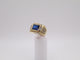 Size 11, 3mm Blue Stone Ring