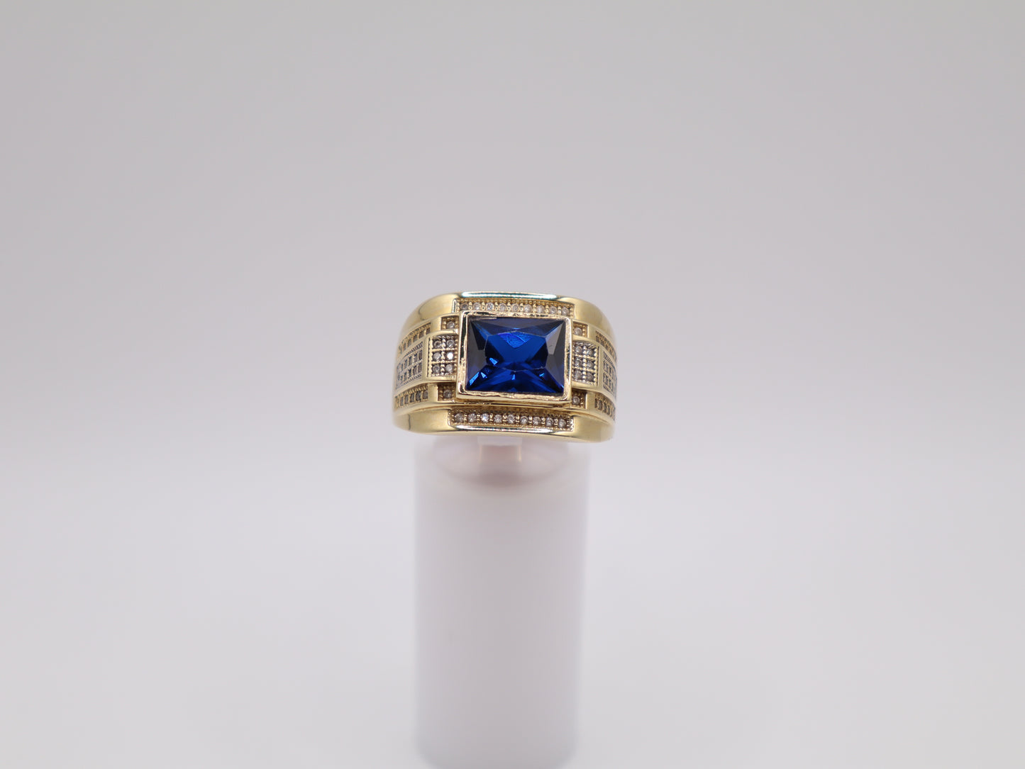 Size 11, 3mm Blue Stone Ring