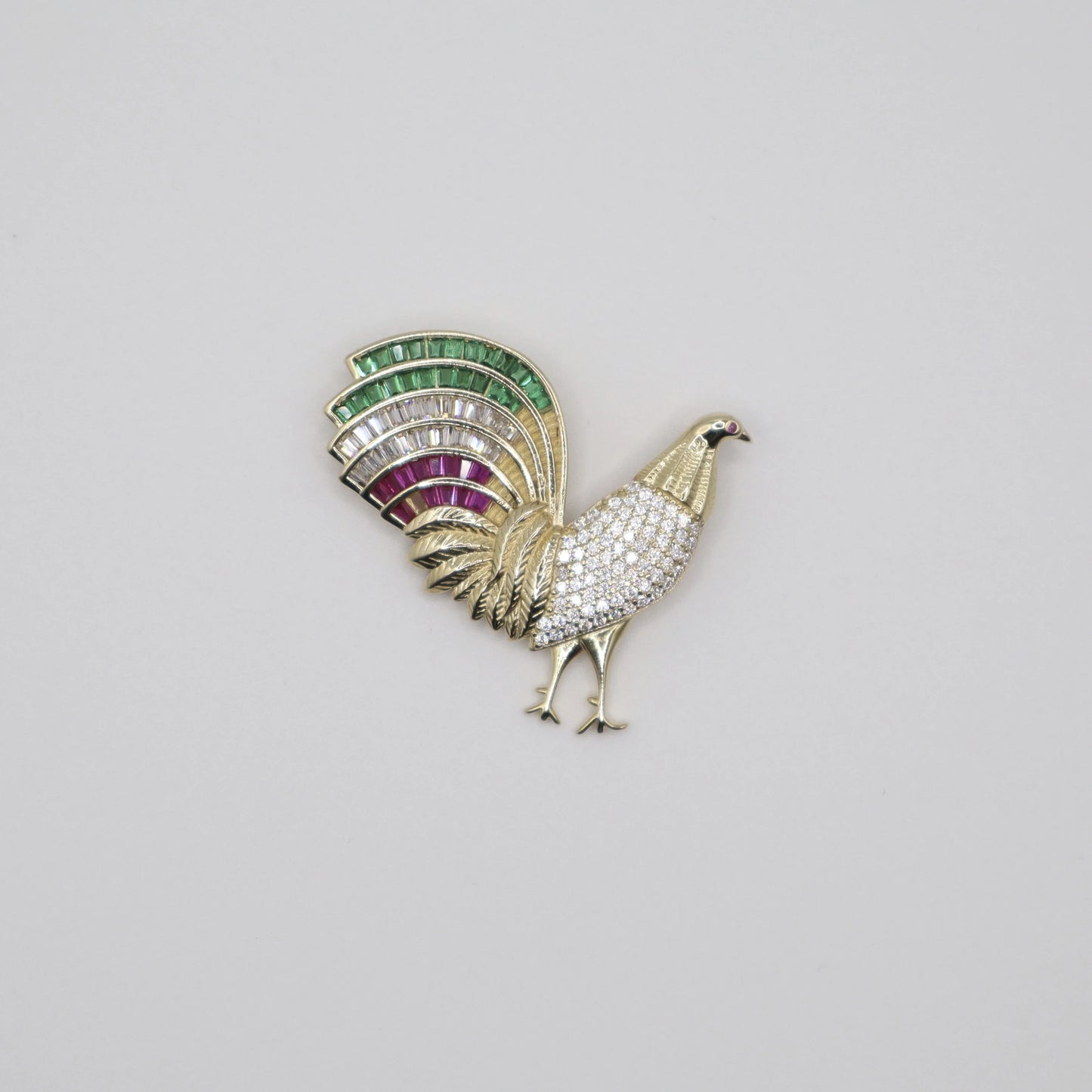 Multi-Color Rooster Charm