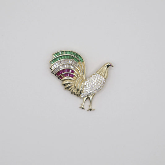 Multi-Color Rooster Charm