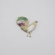 Multi-Color Rooster Charm