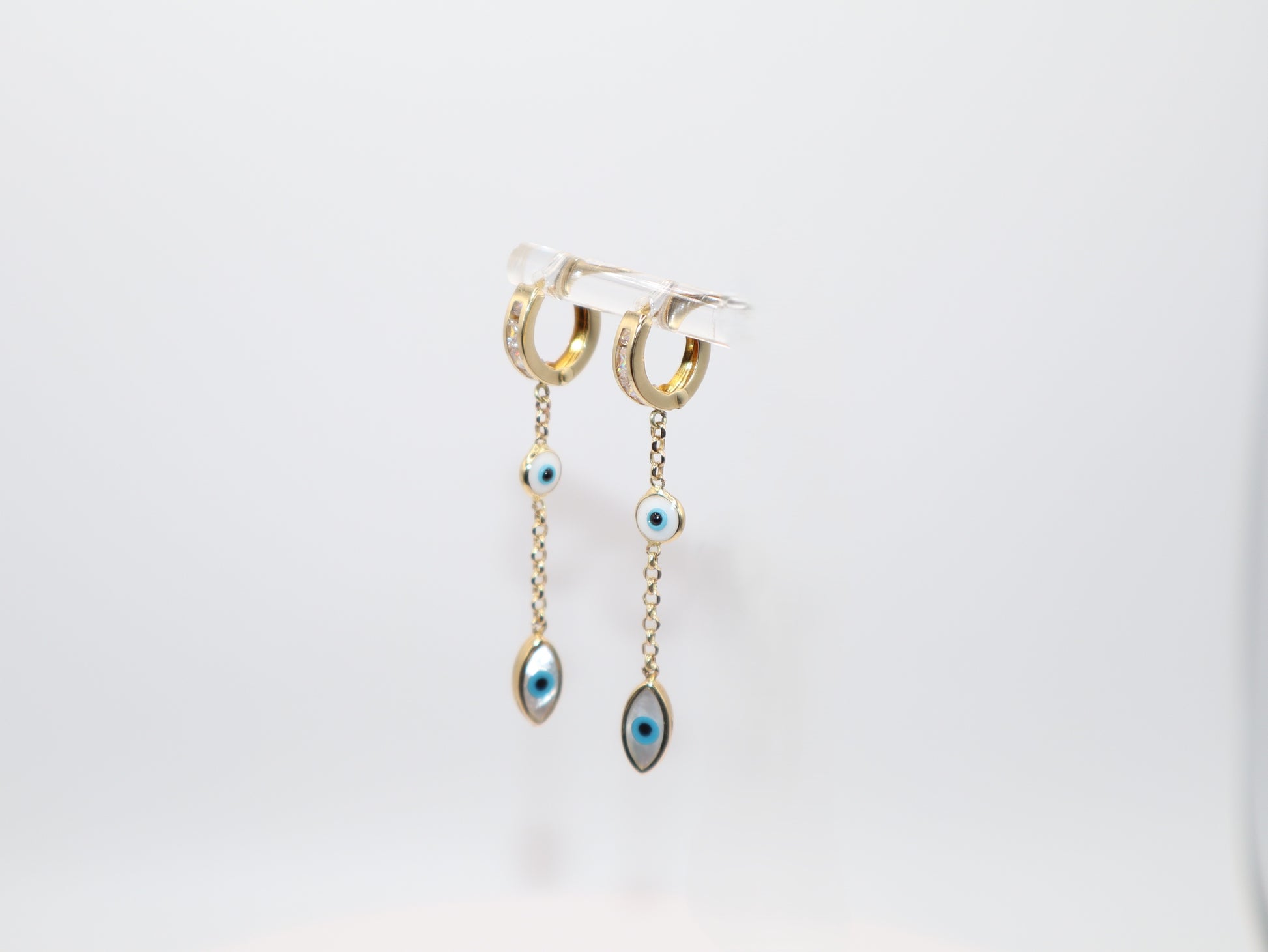 2.2g 2in, Evil Eye Earrings