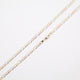 20" 3.5mm Figaro Tri-Color Necklace