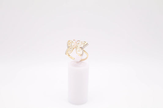 Size 8, 2.1mm Butterfly Ring