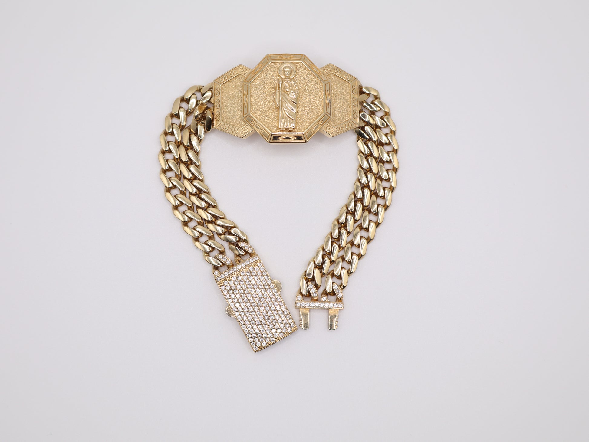 8.25" 13.54mm San Judas Bracelet