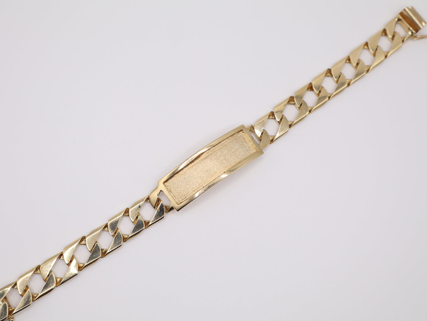 8.75" 12.16mm Engravable Plate Bracelet