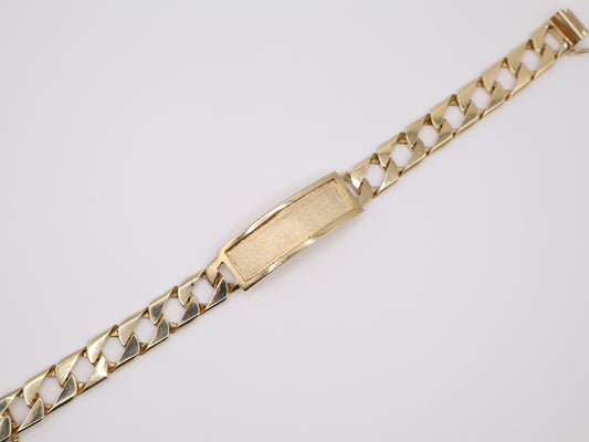8.75" 12.16mm Engravable Plate Bracelet