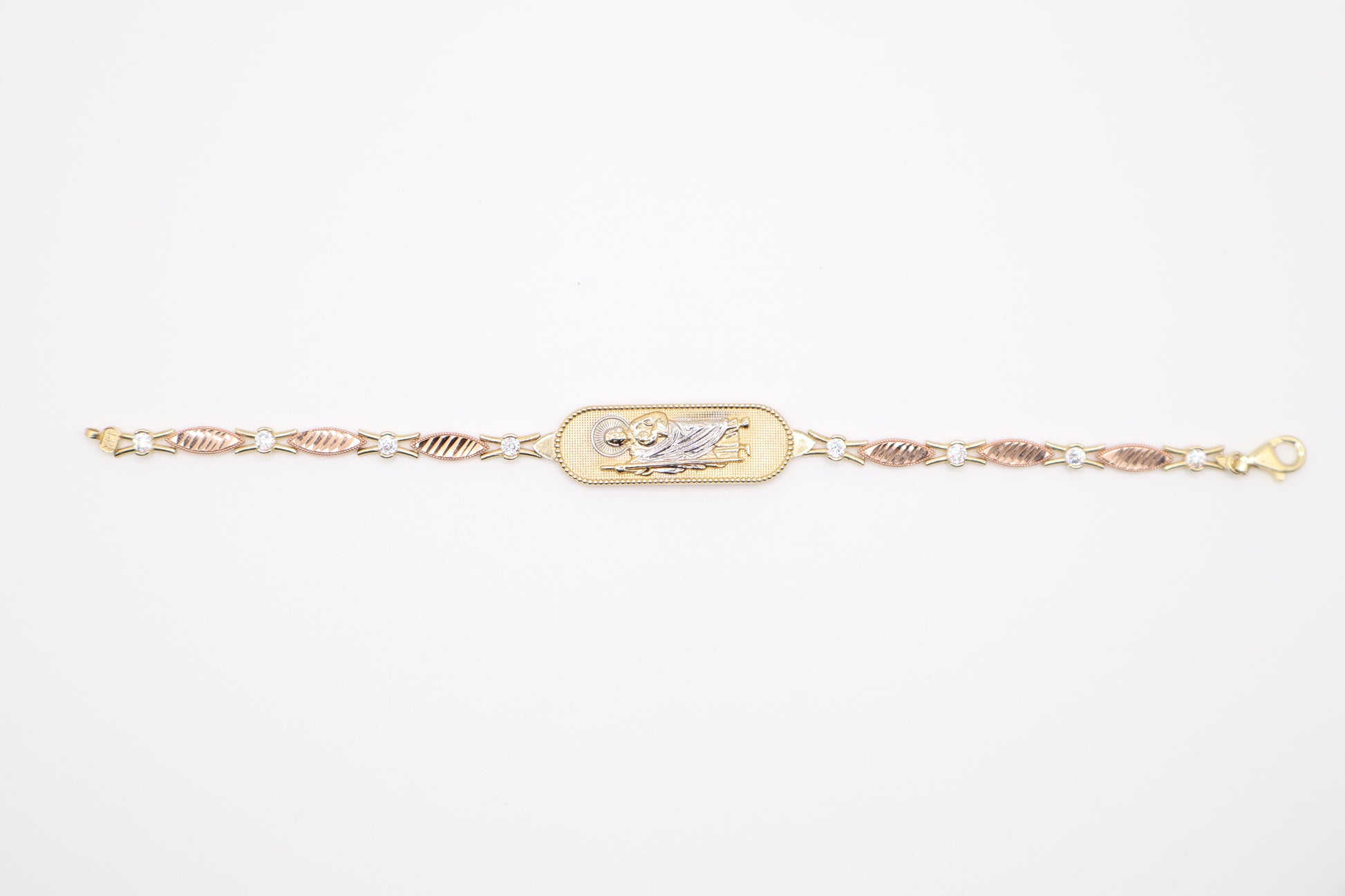 7" 12.8mm San Judas Bracelet