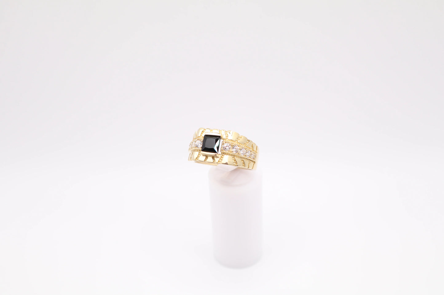 Size 11, 4.8mm Black Stone Ring