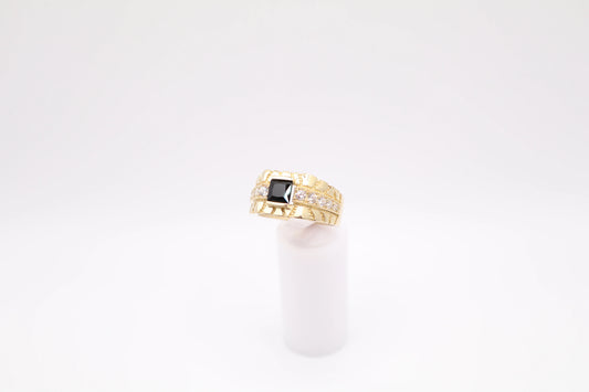 Size 11, 4.8mm Black Stone Ring