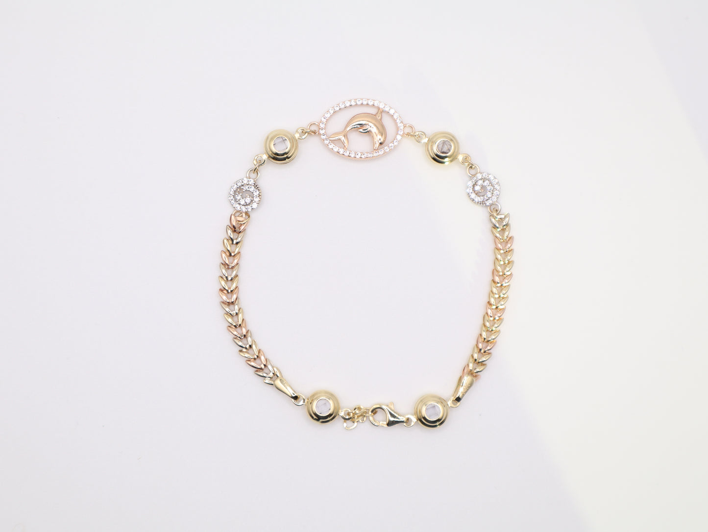 7" 12mm Dolphin Bracelet