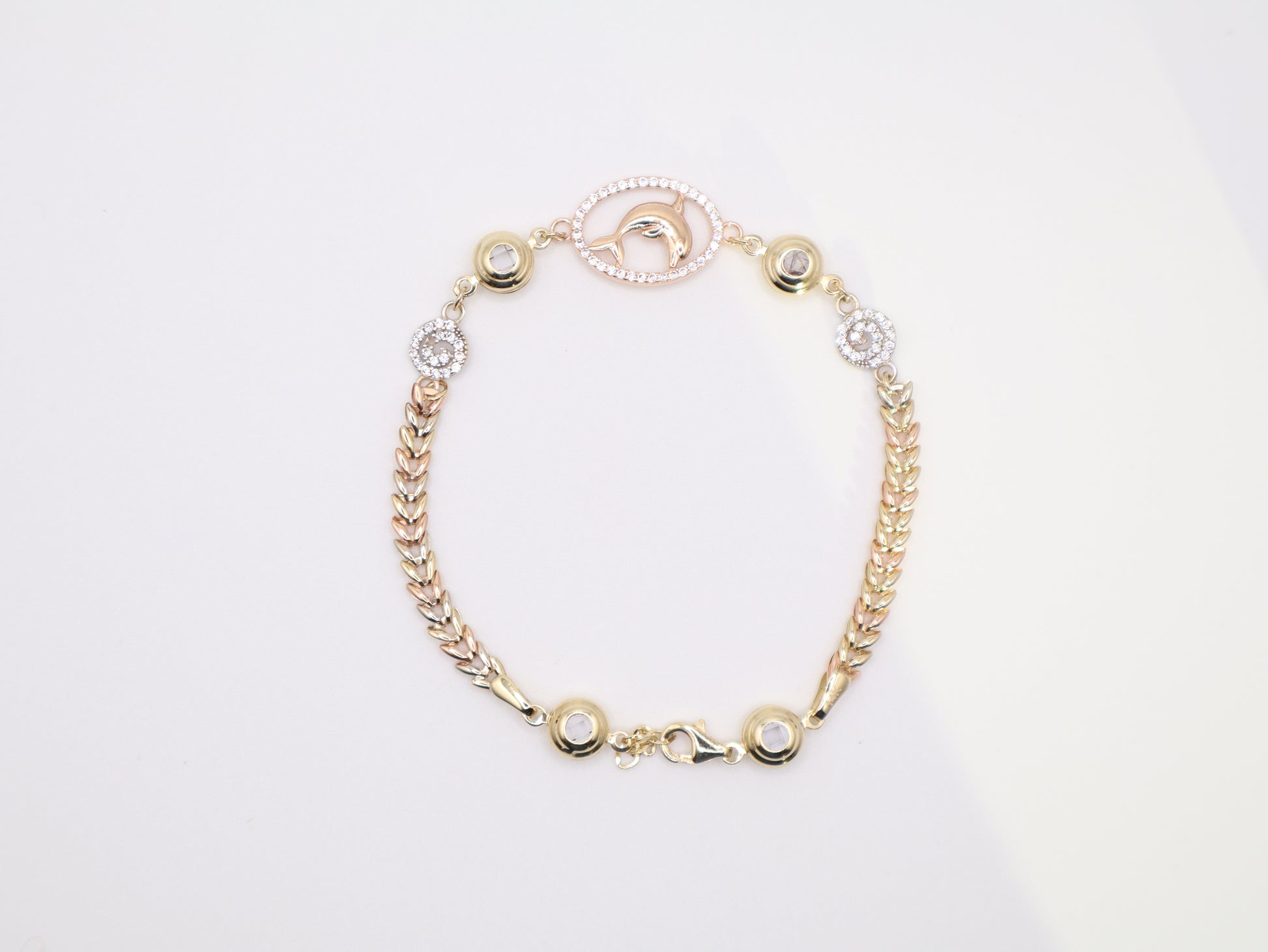 7" 12mm Dolphin Bracelet