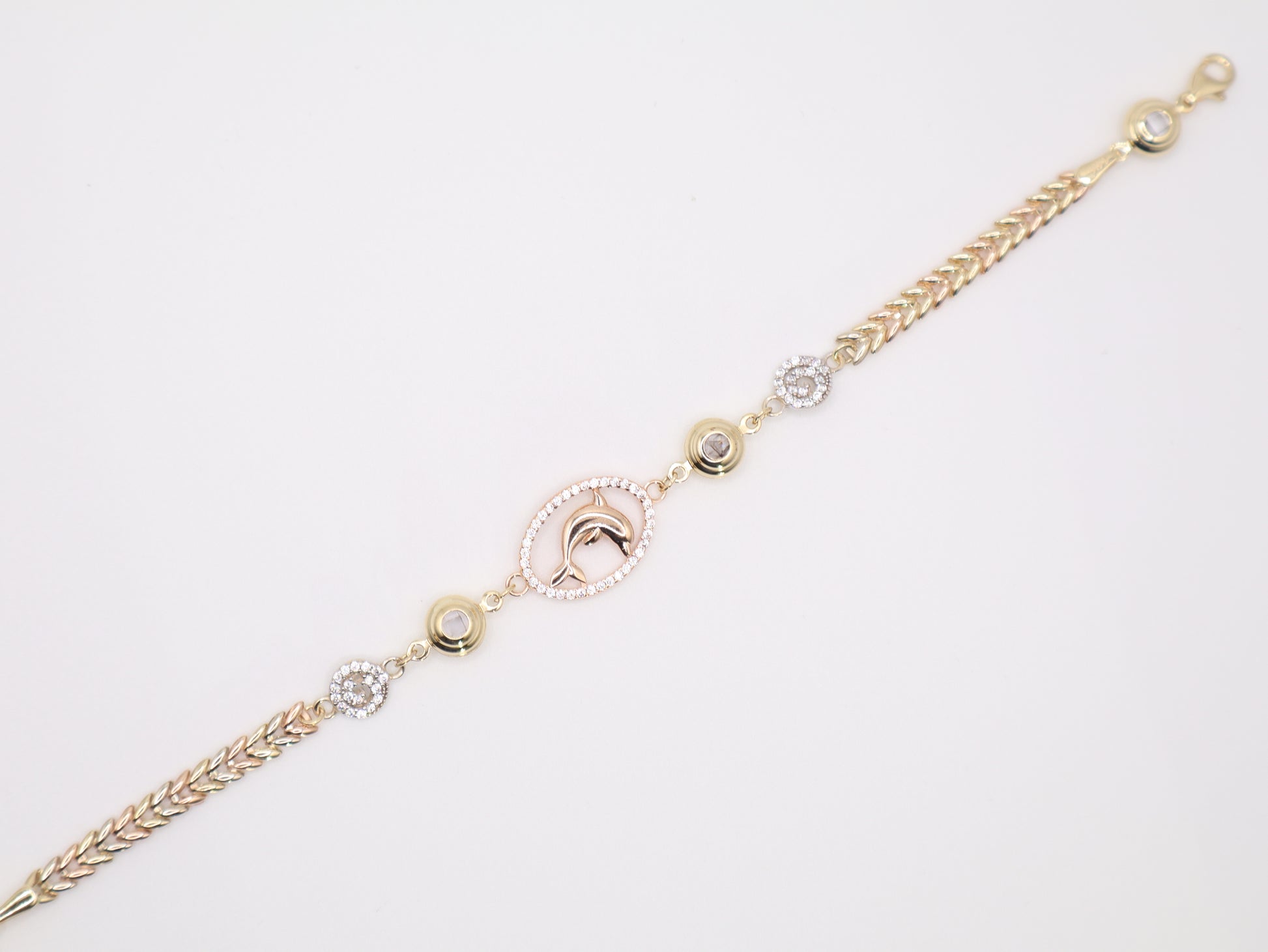 7" 12mm Dolphin Bracelet